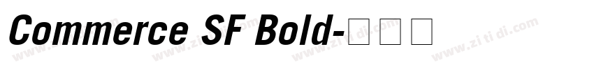 Commerce SF Bold字体转换
